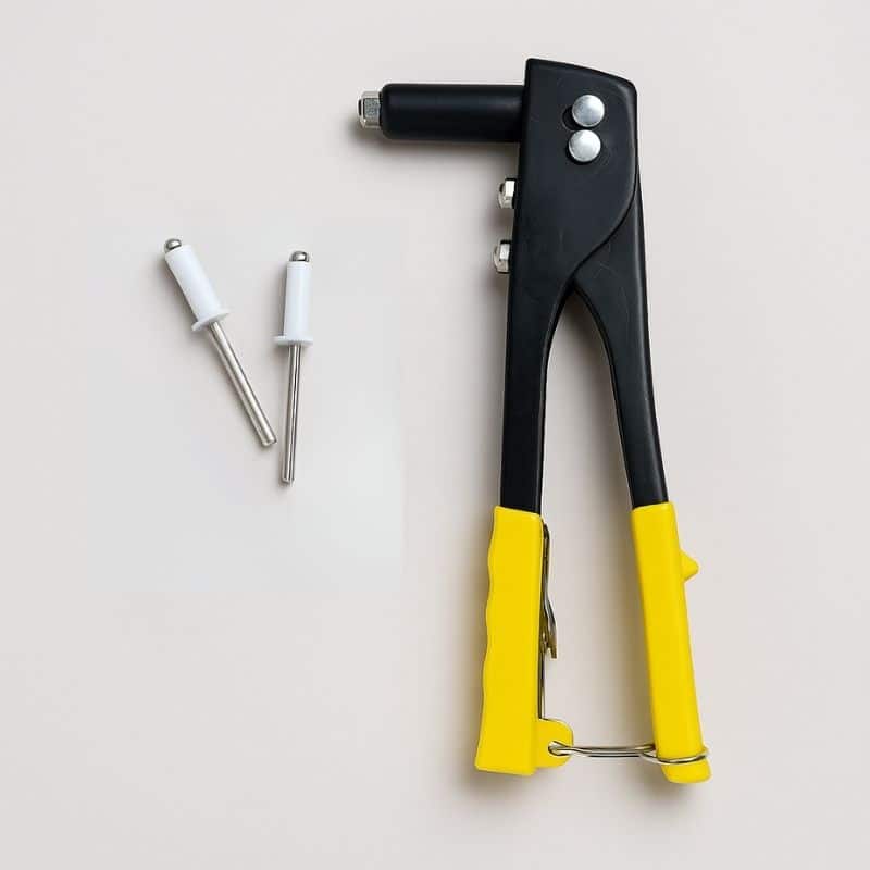 Kit de pose rivets + riveteuse - blanc