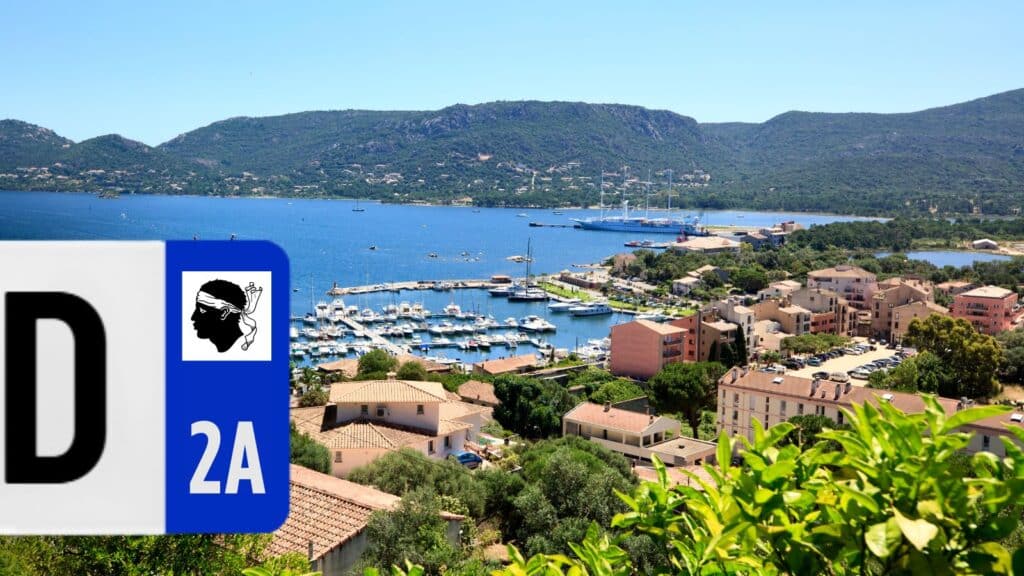 plaque immatriculation corse 2A - eurobande regionale