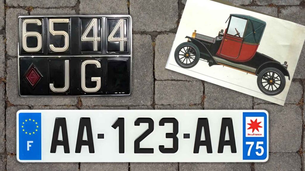 Plaque immatriculation française : de 1900 à nos jours