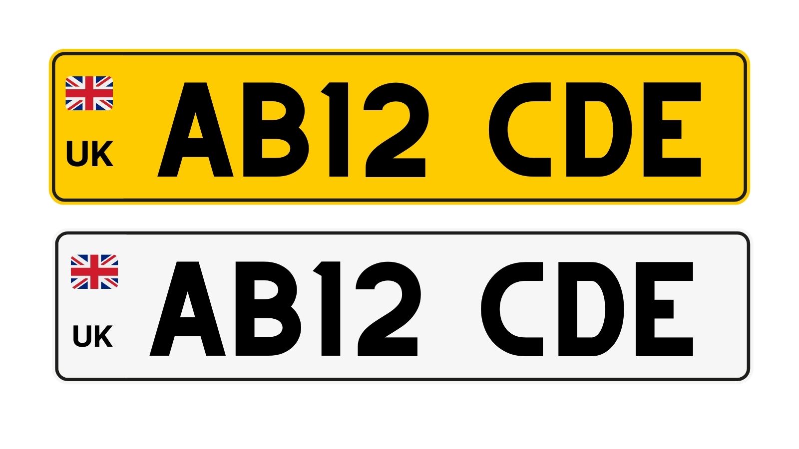 Plaque immatriculation UK