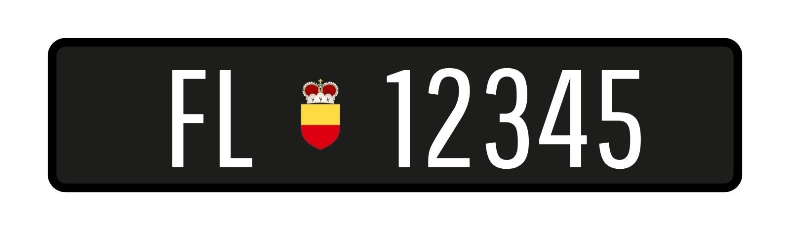 Plaque immatriculation Lichtenstein