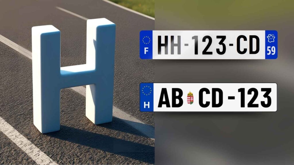 Que signifie la plaque d’immatriculation avec la lettre H ?
