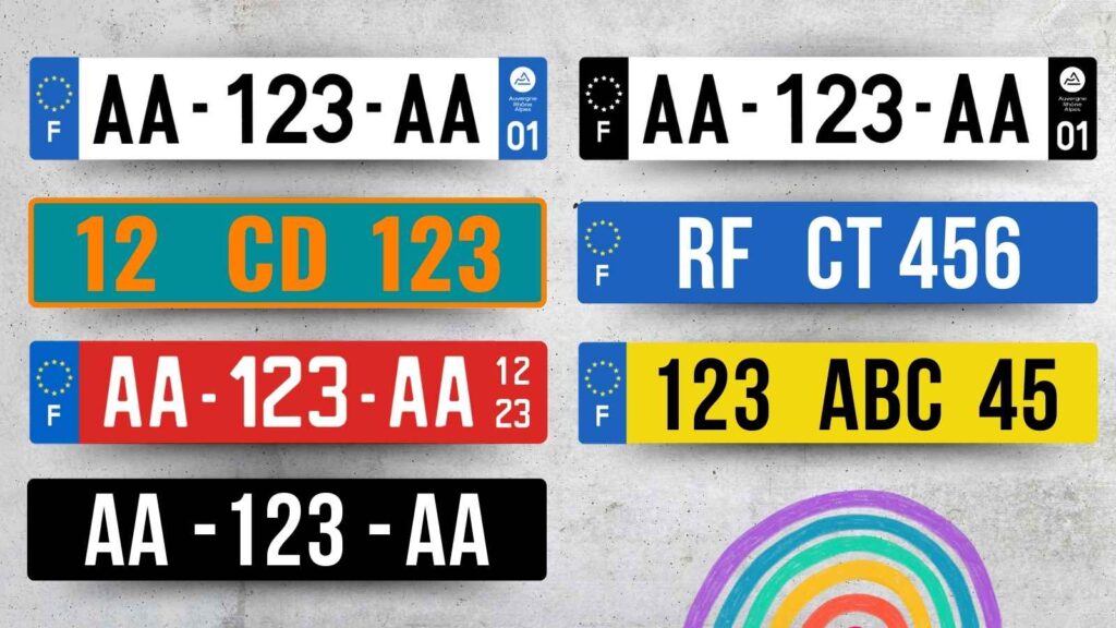 Tout savoir sur les couleurs autorisées pour les plaques en France