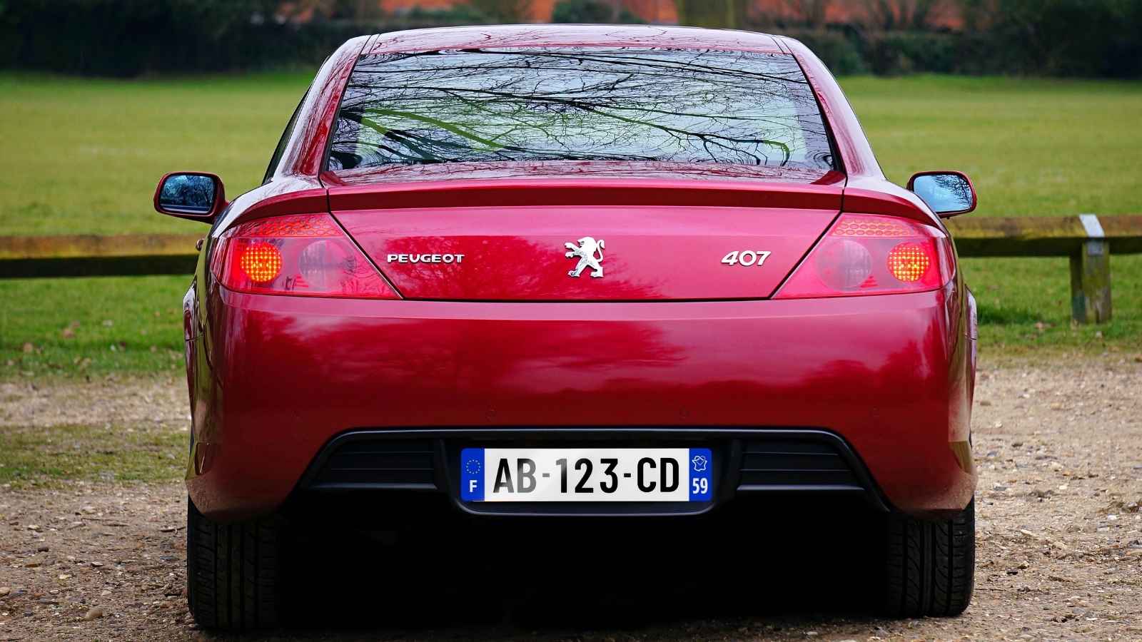 Plaque immatriculation SIV - EN situation Peugeot 407