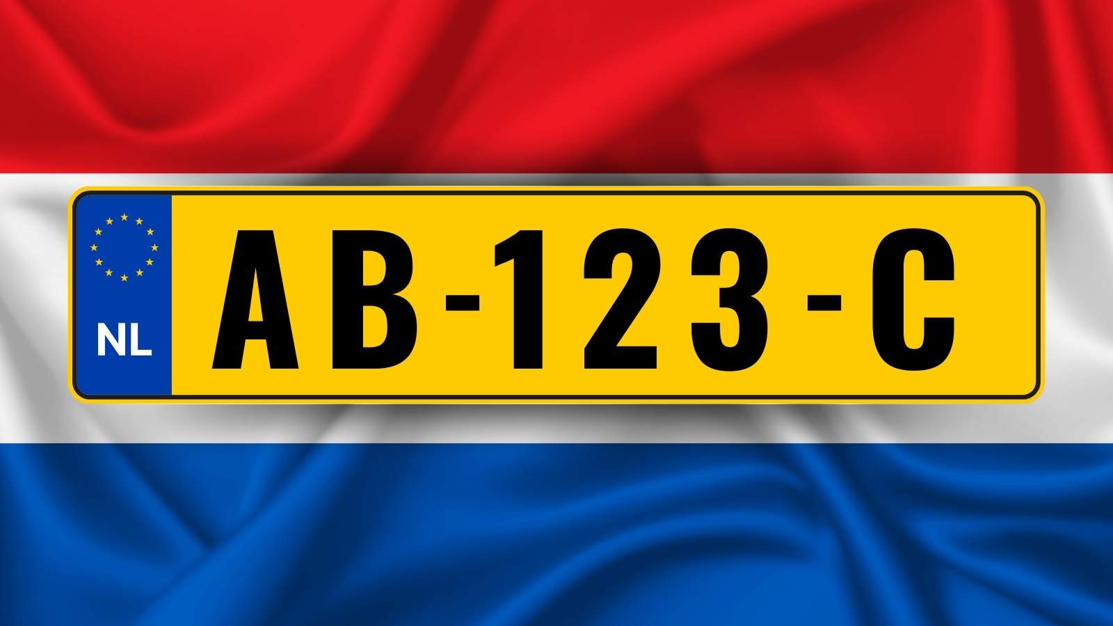 Plaque immatriculation Pays Bas - Drapeau