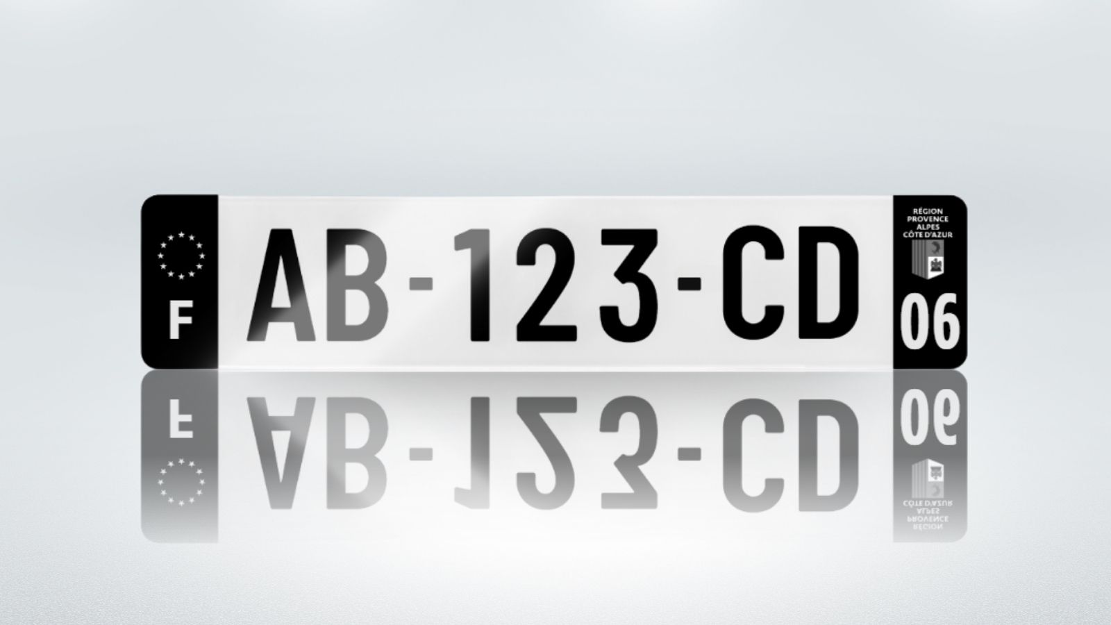 Plaque immatriculation 06 - PACA - Côtés Noirs