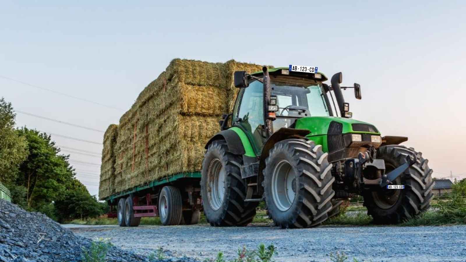 Plaque immatriculation Tracteur 520x110