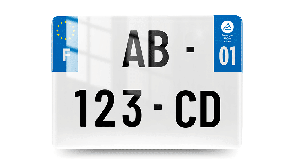 Plaque 4x4 - 275x200 - 01 - Auvergne Rhone Alpes - vue de face