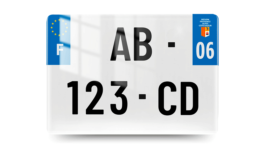 Plaque Immatriculation 4x4 - 275x200 - 06 - Alpes Maritimes - 100% Homologué