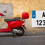 Plaque Immatriculation Vespa