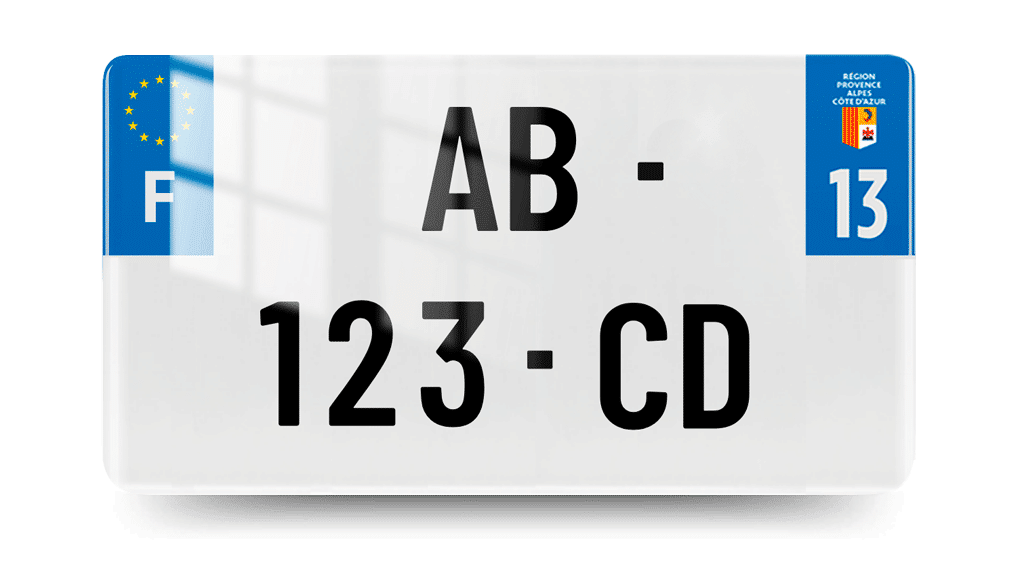 Plaque Immatriculation USA - 300x150 - homologuée