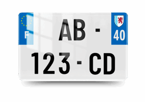 Plaque Immatriculation QUAD - 210x130 - 100% Homologuée