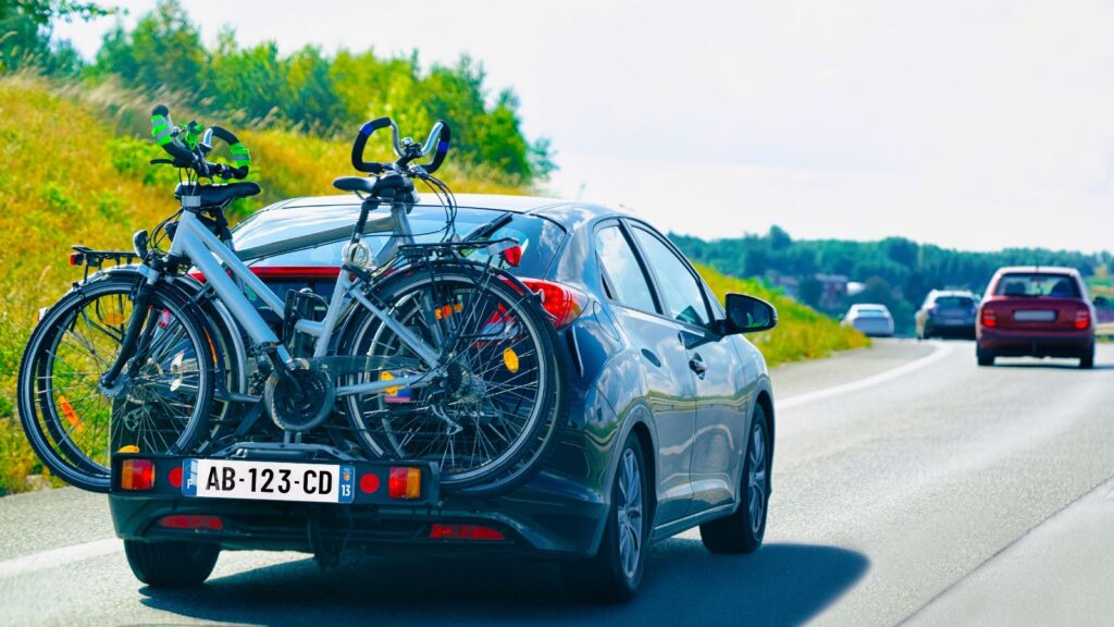Plaque immatriculation porte vélo
