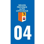 Plaque immatriculation 04 - Alpes-de-Haute-Provence