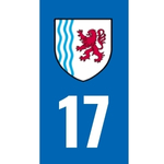 Plaque immatriculation 17 - Charente-Maritime