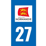 Plaque immatriculation 27 - Eure