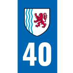 Plaque immatriculation 40 - Landes