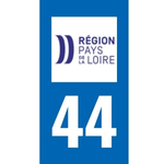 Plaque immatriculation 44 - Loire-Atlantique