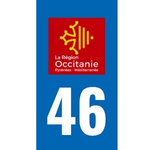 Plaque immatriculation 46 - Lot