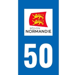 Plaque immatriculation 50 - Manche