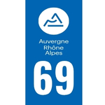 Plaque immatriculation 69 - Rhône