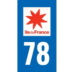 Plaque immatriculation 78 - Yvelines