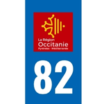 Plaque immatriculation 82 - Tarn-et-Garonne