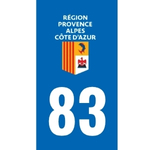 Plaque immatriculation 83 - Var