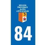 Plaque immatriculation 84 - Vaucluse