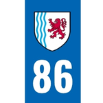 Plaque immatriculation 86 - Vienne