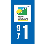 Plaque immatriculation 971 - Guadeloupe