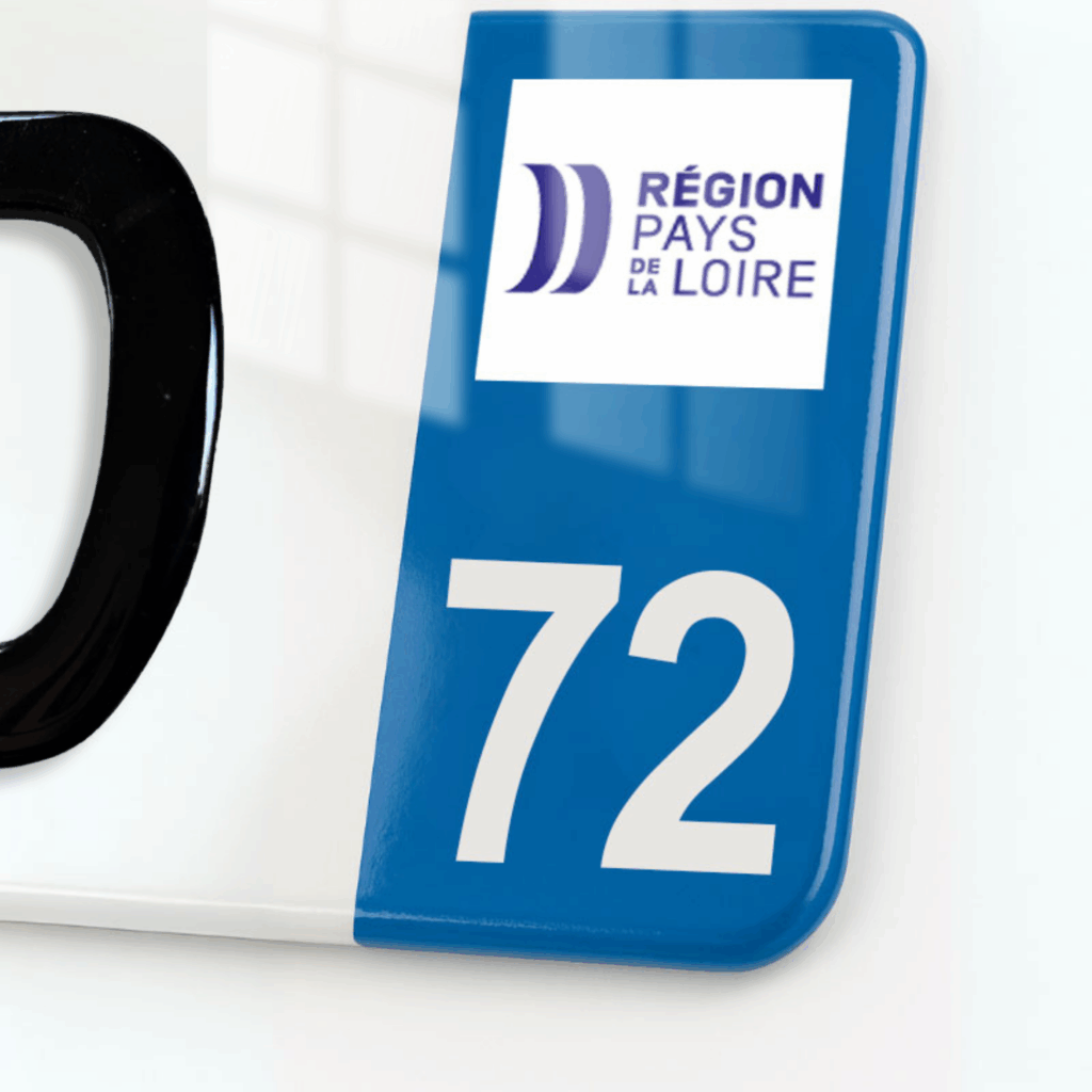 Plaque immatriculation 3D - eurobande - 72