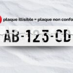 amende plaque illisible