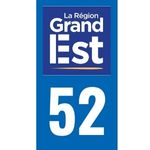 Plaque immatriculation 52 - Haute-Marne