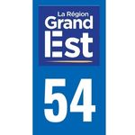 Plaque immatriculation 54 - Meurthe-et-Moselle