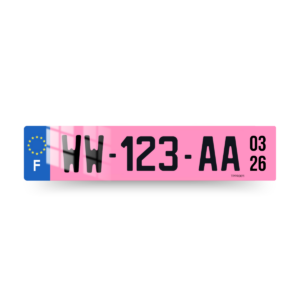 Plaque Immatriculation WW VOITURE - 520x110 - 100% homologuée