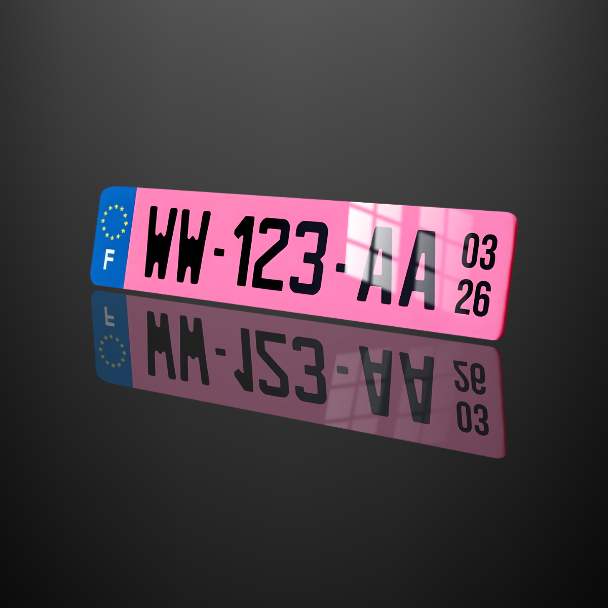 Commandez votre plaque WW rose en quelques clics