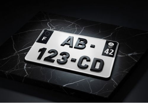 Plaque 4D Noir Photo