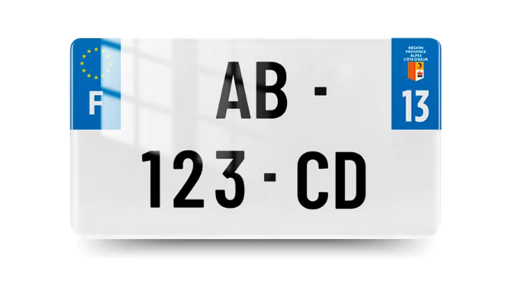 Plaque Immatriculation USA - 300x150