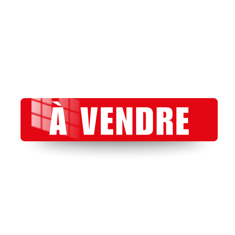 Cache Plaque A VENDRE Rouge