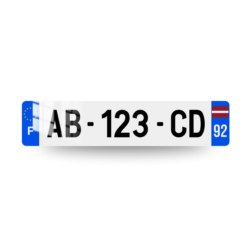 Plaque Personnalisée AUTO LV 01