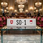 Plaque d'immatriculation suisse SO 1 du canton de Soleure.