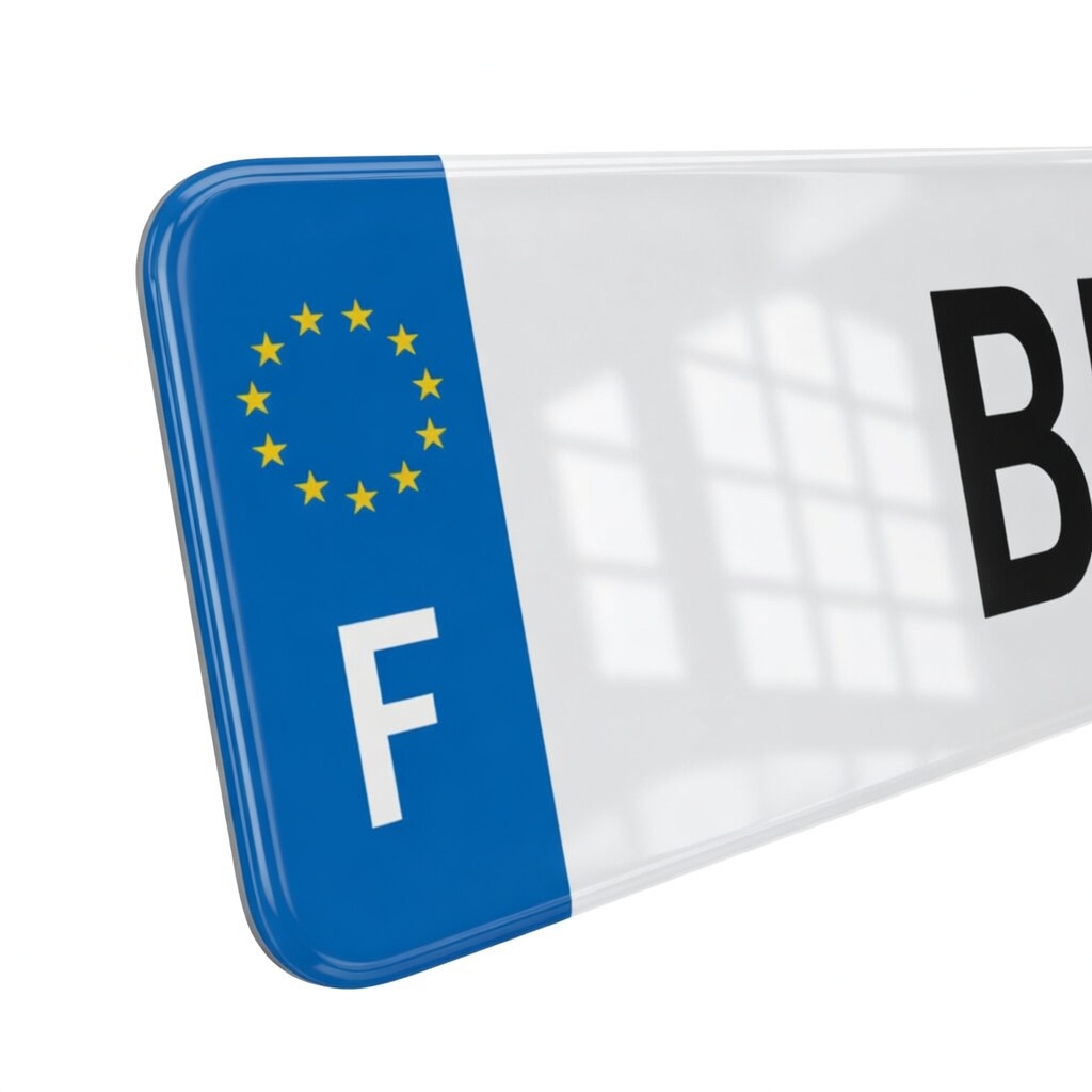 plaque personnalisée prénom - eurobande européen F