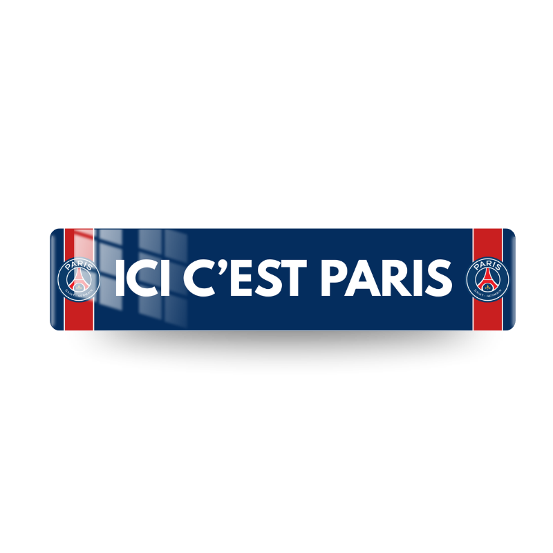 Plaque PSG 001 - Ici c'est Paris