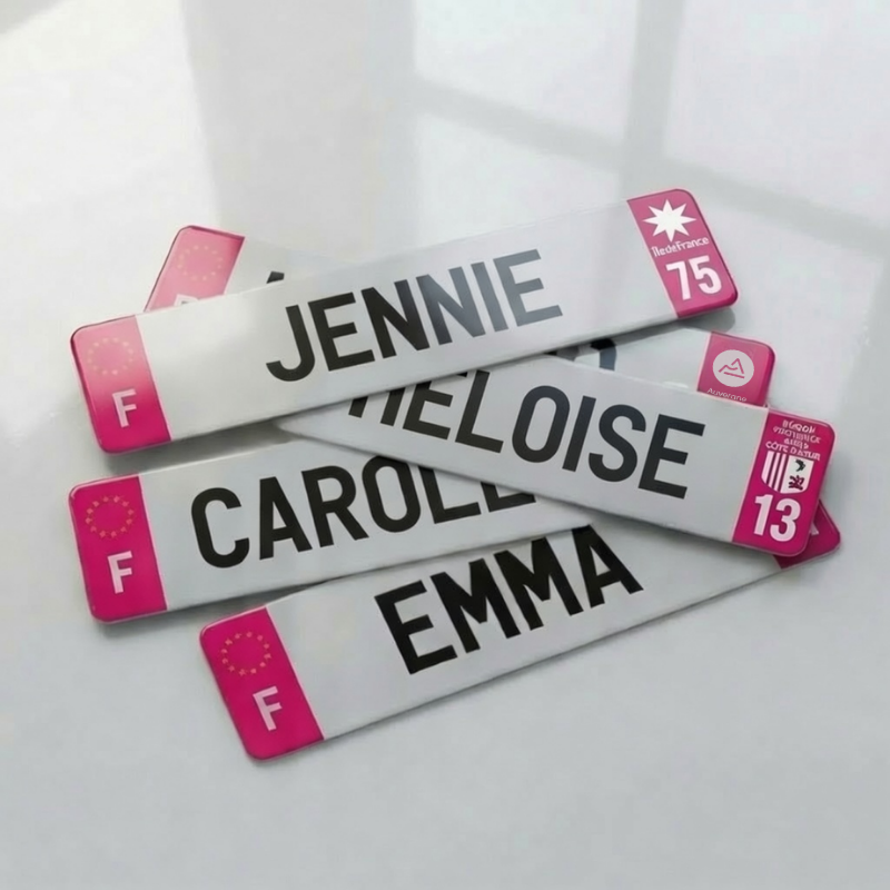 Plaque Prénom SITU ALL PINK