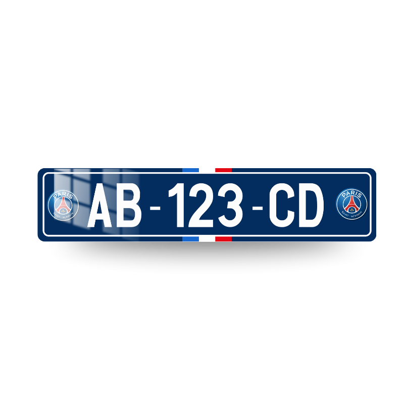 plaque immatriculation PSG 002 - image produit