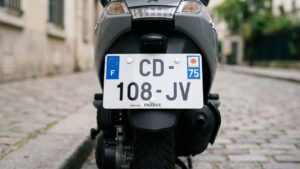 plaque immatriculation scooter 50cc 210x130 homologuée