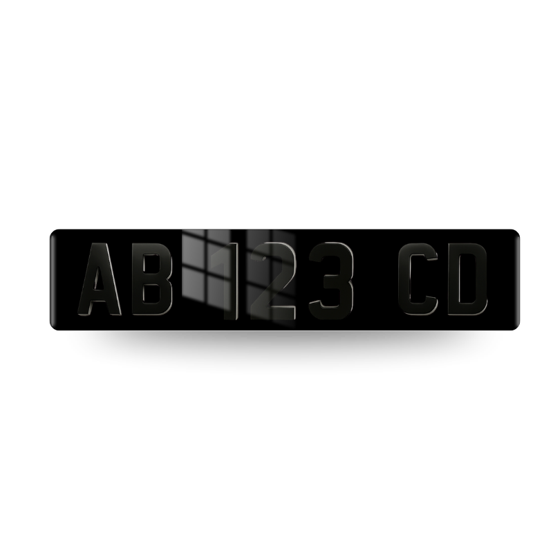 Plaque 4D FULL black