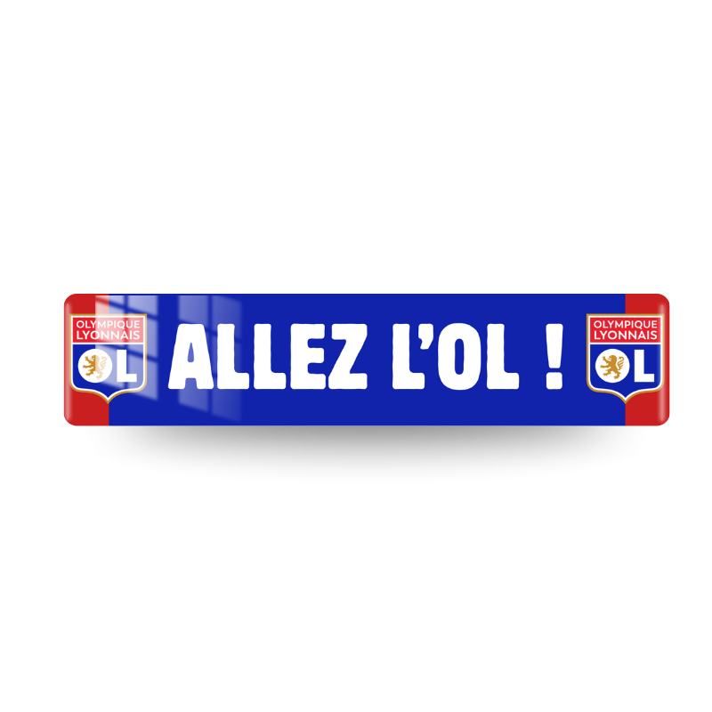 Plaque OL - Allez l'OL