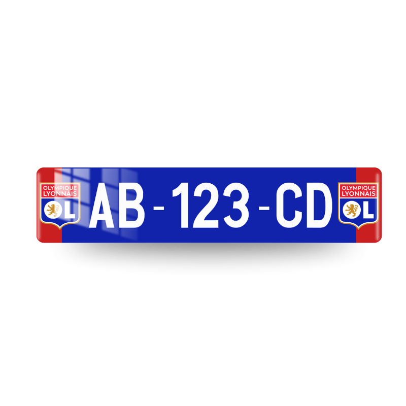 Plaque Personnalisée OL 002 - Football – 520×110